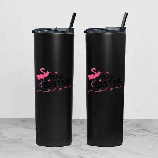 Big Sister Little Brother Matching Outfits Toddler Tumbler With Lid And Straw