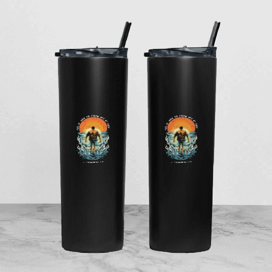 For We Walk by Faith, Not by Sight - 2 Cor 5:7 Tumbler With Lid And Straw