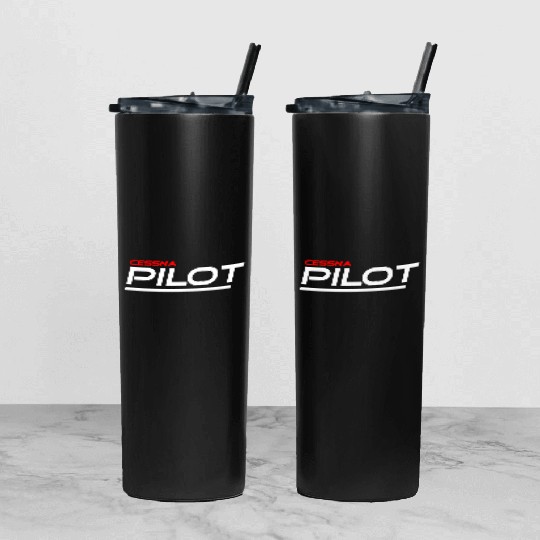 Cessna pilots Tumbler With Lid And Straw