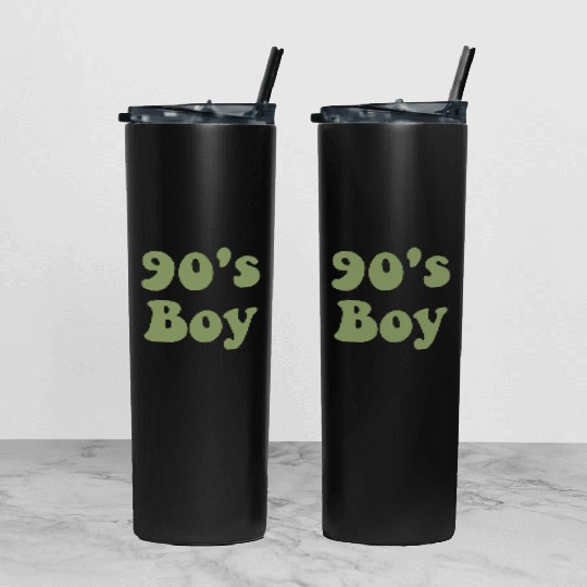 90's Boy Tumbler With Lid And Straw