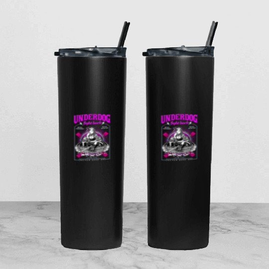 underdog fight back #1 Tumbler With Lid And Straw