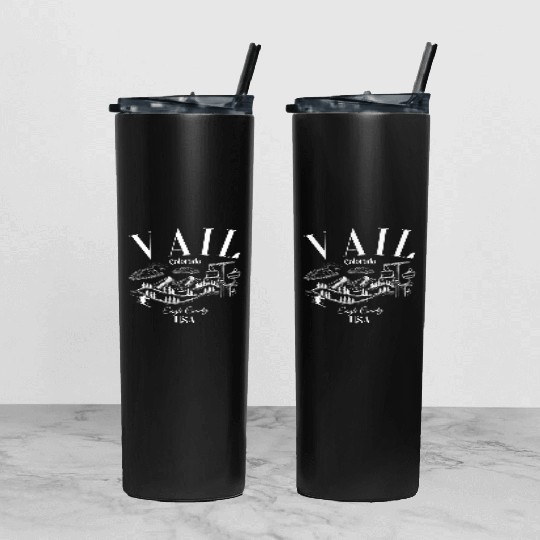 Vail Colorado Tumbler With Lid And Straw