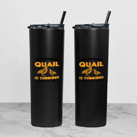 Warning Quail Breeding Breeders Tumbler With Lid And Straw