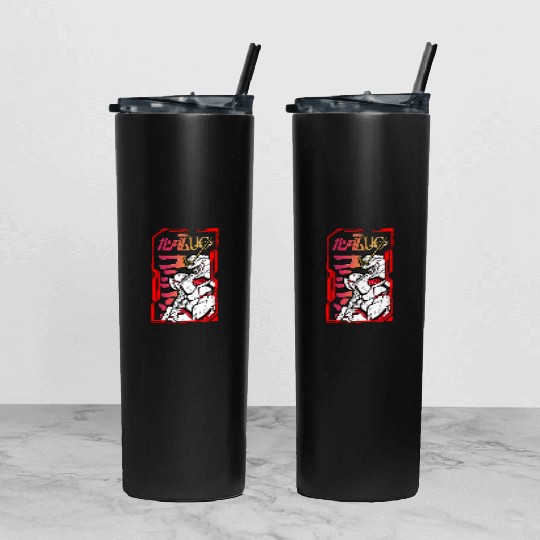 Gundam unicorn Tumbler With Lid And Straw