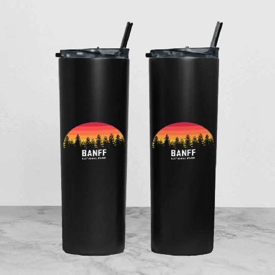 Banff National Park Tumbler With Lid And Straw