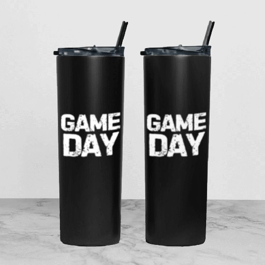 GAME DAY Tumbler With Lid And Straw
