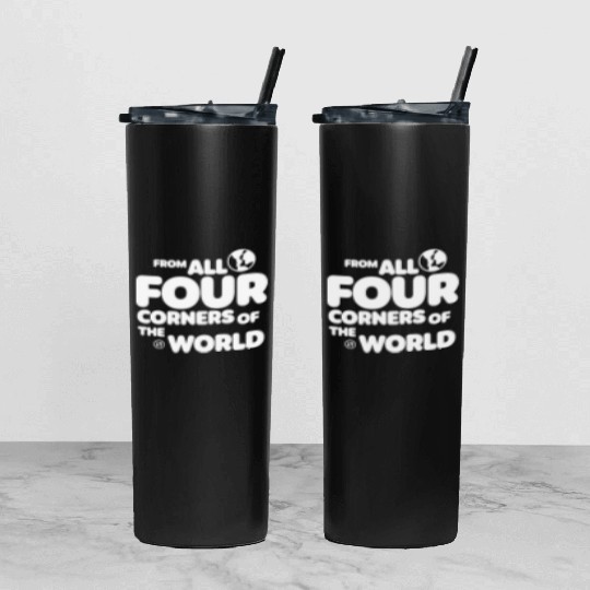 Lando Norris Merch Worldwide Globe Tumbler With Lid And Straw