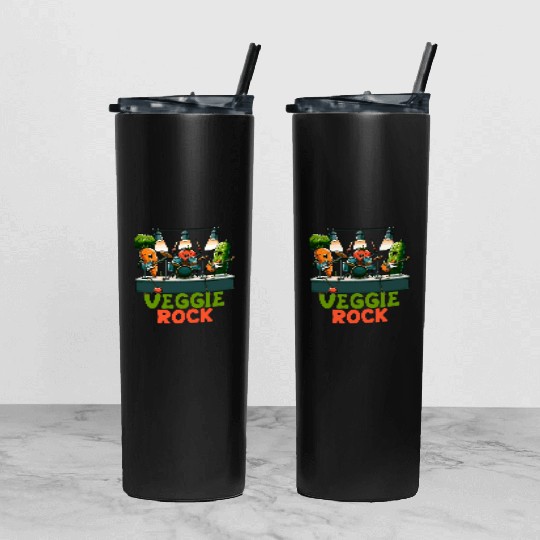 Veggie Rocks Concert Band Performance Tumbler With Lid And Straw