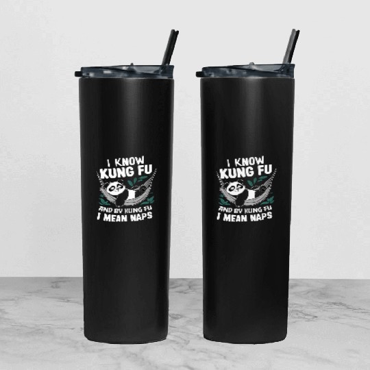 Kung Fu Chinese Kung Fu Asian Kung Fu Self defense Tumbler With Lid And Straw