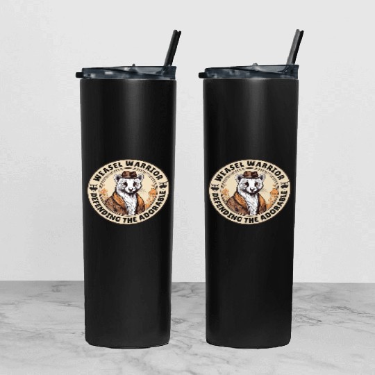 Weasel Warrior Tumbler With Lid And Straw