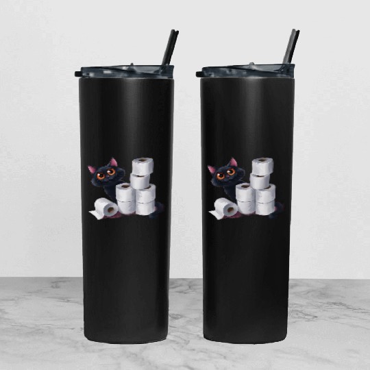 cute cat ,Embrace this lightweight and unique Tumbler With Lid And Straw