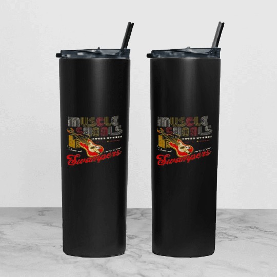 Muscle Shoals Sound Guitar Music Lovers Tumbler With Lid And Straw