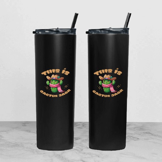 This is Cactus Jack Tumbler With Lid And Straw