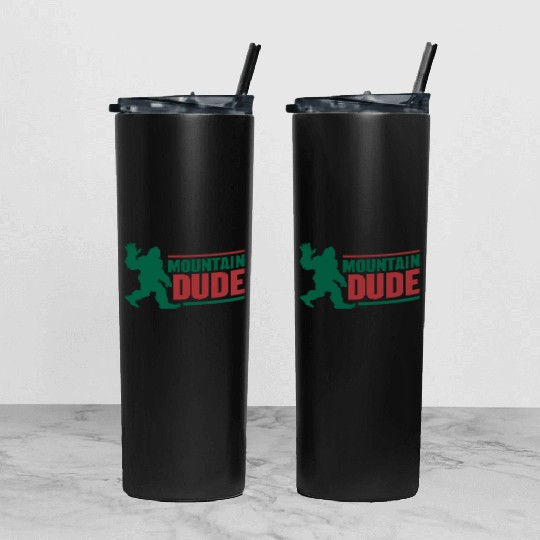 Mountain Dude Tumbler With Lid And Straw