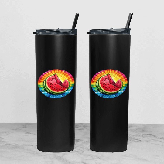 LGBTQ Melon Tumbler With Lid And Straw