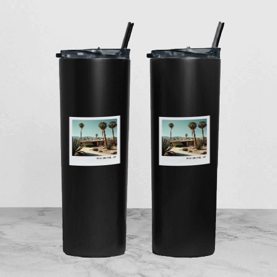 Mono Enterprises "Travels" Palm Springs #1 Tumbler With Lid And Straw