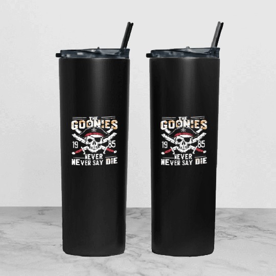 The Goonies Never Say Die Tumbler With Lid And Straw