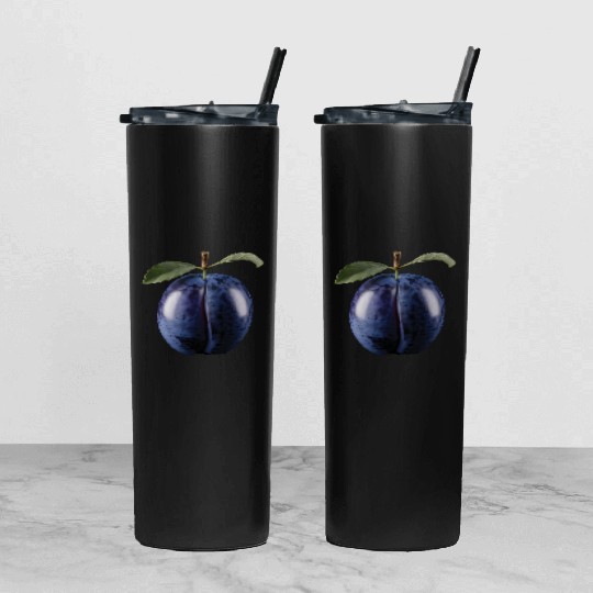 Blackberry Realistic Tumbler With Lid And Straw