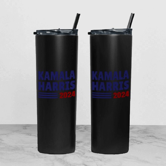 Kamala Harris 2024 for President USA Tumbler With Lid And Straw