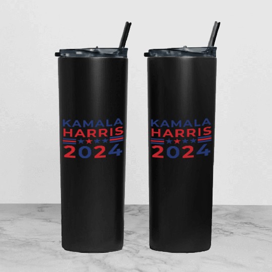 Kamala harris 2024 Tumbler With Lid And Straw