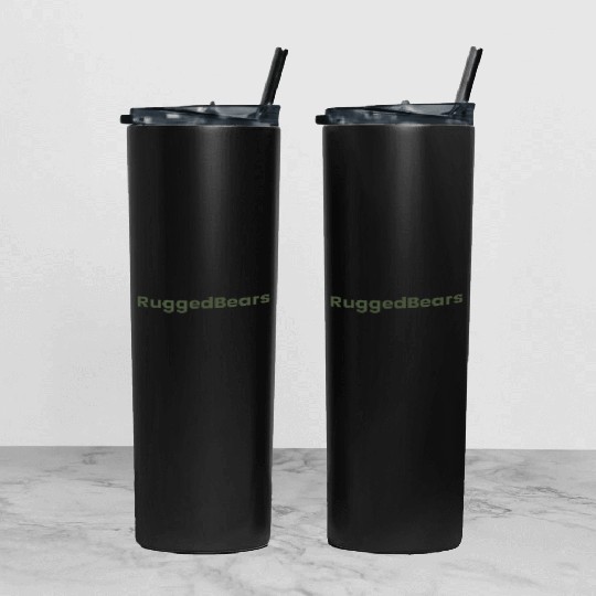 RuggedBears Olive Collection Tumbler With Lid And Straw