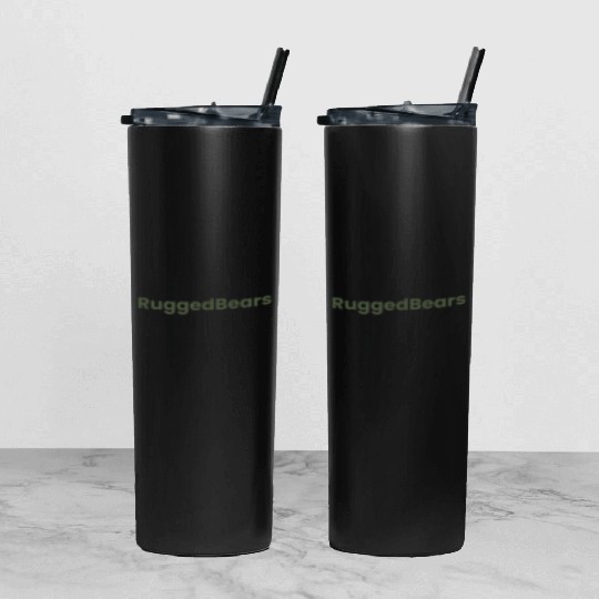 RuggedBears Olive Collection Tumbler With Lid And Straw