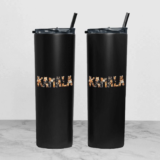 Kamala Harris President 2024 Cat Support Original Tumbler With Lid And Straw