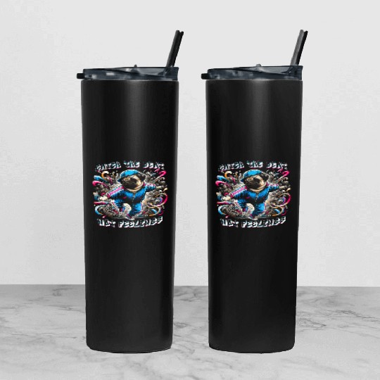 Breakdancing B-boy Catch the Beat Tumbler With Lid And Straw