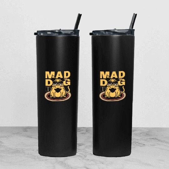 Mad Dog Animal Tumbler With Lid And Straw