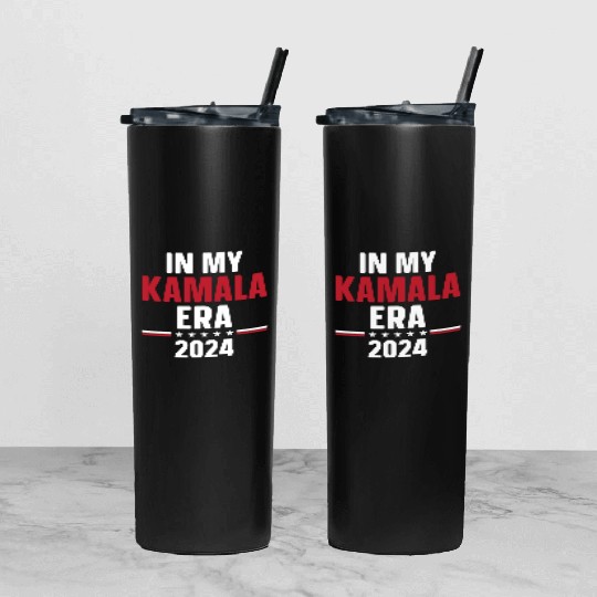 Kamala Harris 2024 for President Vote Tim Walz Tumbler With Lid And Straw