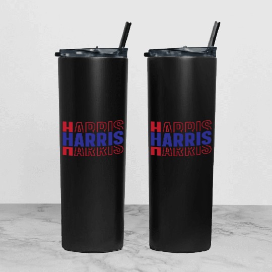 Kamala Harris 2024 for President Vote Tim Walz Tumbler With Lid And Straw