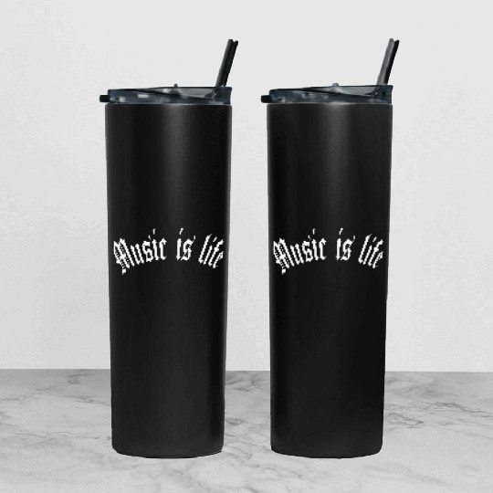 Music Is My Life Party Club Concert Sound Love Tumbler With Lid And Straw