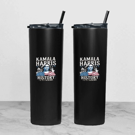 Kamala Harris History in the Making Tumbler With Lid And Straw