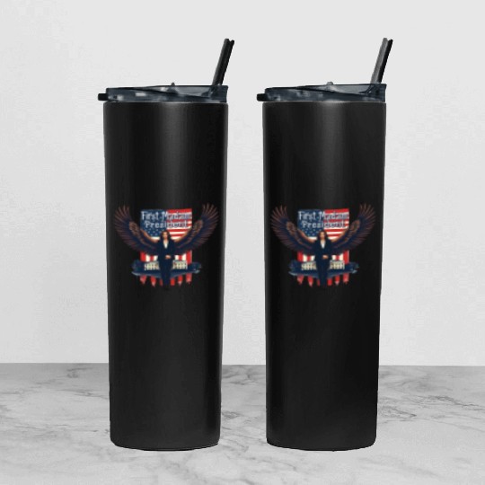 FIRST MADAM PRESIDENT, KAMALA HARRIS Tumbler With Lid And Straw