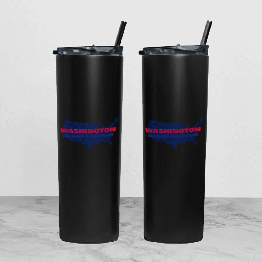 Washington We Have A Problem Tumbler With Lid And Straw