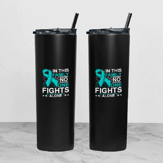 Wellness Collection - Family, No-one Fights Alone Tumbler With Lid And Straw