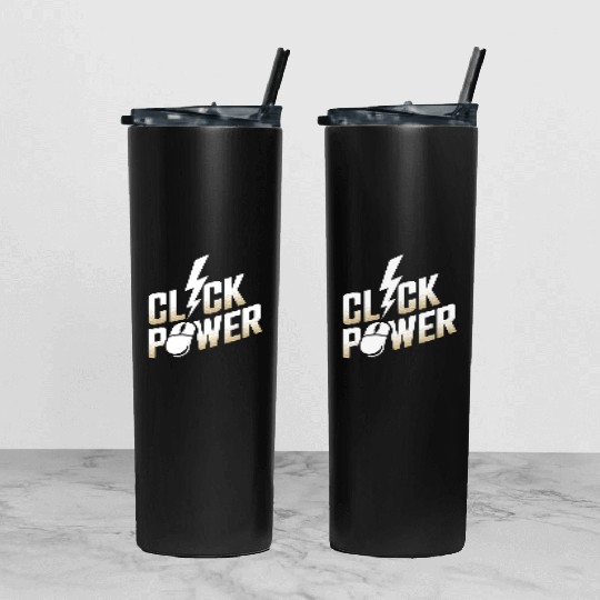 Click Power Cyber Monday Shopping Force Tumbler With Lid And Straw
