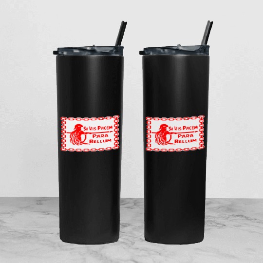 Spartan Si Vis Pacem Para Bellum LIKE US ON FB #U Tumbler With Lid And Straw