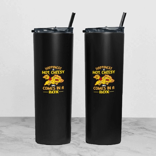 Pizza Slice Design for a Pizza Lover Tumbler With Lid And Straw