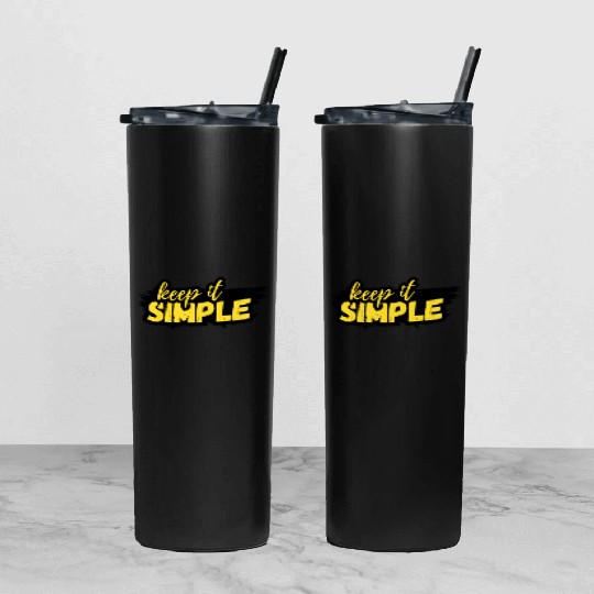 Keep it Simple Tumbler With Lid And Straw