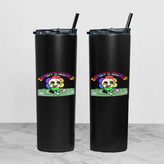 Dandy s World Costume For Kids And Adults Tumbler With Lid And Straw