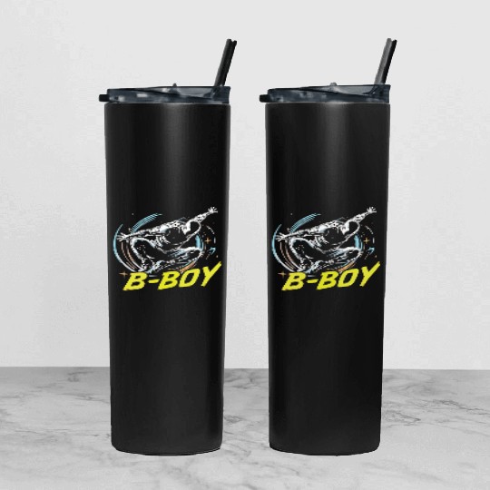 B-Boy Breakdance Breakdancer Urban Hip Hop Tumbler With Lid And Straw