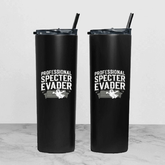 Paranormal Comedy Funny Ghost Humor Lighthearted Tumbler With Lid And Straw