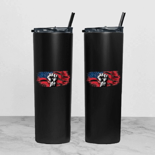 Martin Luther King Day Fight for the poeple Tumbler With Lid And Straw