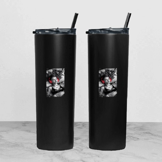 Aural Nirvana Tumbler With Lid And Straw