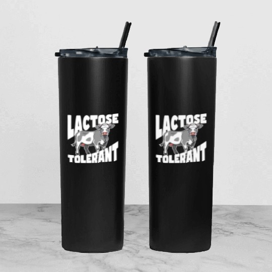 Lactose Tolerant – Built Different Tumbler With Lid And Straw