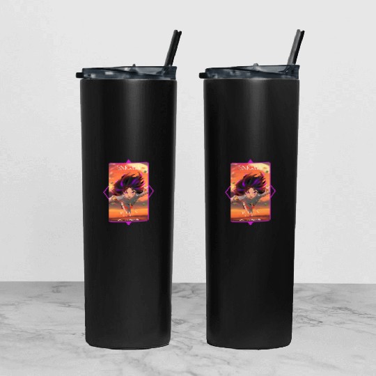 Tumbler With Lid And Straw Guardian of Light : Rise Against Darnkness