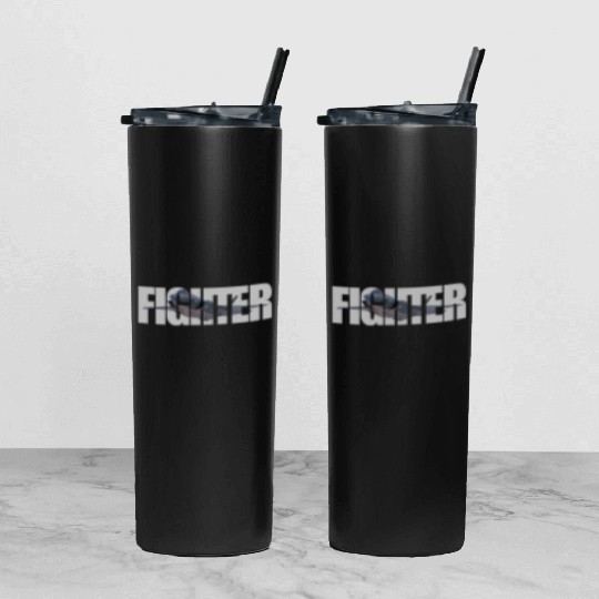 Fighter F-35 Lightning II Tumbler With Lid And Straw