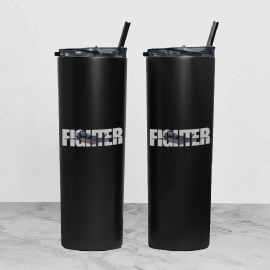 Fighter F-35 Lightning II Tumbler With Lid And Straw