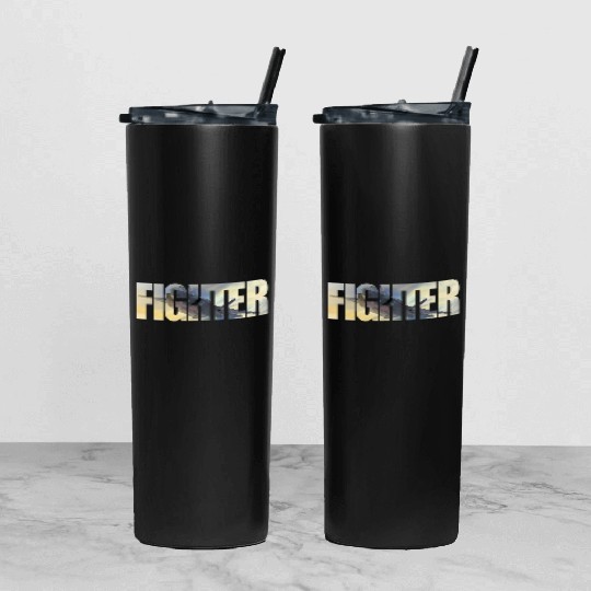 Fighter F-35 Lightning II Tumbler With Lid And Straw
